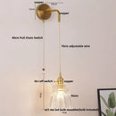 GobekUsa LED Wall Lights Bar Bedroom Study Clear Glass Bedside Lamp Modern Stair Light Fixtures