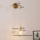 GobekUsa LED Wall Lights Bar Bedroom Study Clear Glass Bedside Lamp Modern Stair Light Fixtures