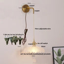 GobekUsa LED Wall Lights Bar Bedroom Study Clear Glass Bedside Lamp Modern Stair Light Fixtures