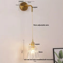 GobekUsa LED Wall Lights Bar Bedroom Study Clear Glass Bedside Lamp Modern Stair Light Fixtures