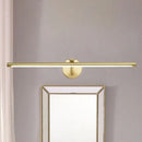 GobekUsa Golden Pipe Vanity Light - Modern Stylish LED Wall Sconce for Bathroom - 16"/21.5" Width