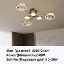 GobekUsa Gold Plated Chandelier with Remote Control, Crystals Decoration for Living Room