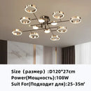 GobekUsa Gold Plated Chandelier with Remote Control, Crystals Decoration for Living Room
