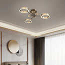 GobekUsa Gold Plated Chandelier with Remote Control, Crystals Decoration for Living Room