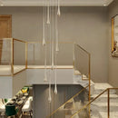 GobekUsa Gold-Plated Modern Chandeliers for Living Room, Staircase, Restaurant, Kitchen