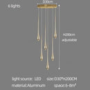 GobekUsa Gold-Plated Modern Chandeliers for Living Room, Staircase, Restaurant, Kitchen