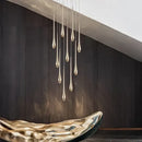 GobekUsa Gold-Plated Modern Chandeliers for Living Room, Staircase, Restaurant, Kitchen