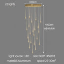 GobekUsa Gold-Plated Modern Chandeliers for Living Room, Staircase, Restaurant, Kitchen