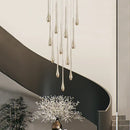 GobekUsa Gold-Plated LED Chandelier for Luxury Living Room and Restaurant