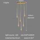 GobekUsa Gold-Plated LED Chandelier for Luxury Living Room and Restaurant