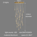 GobekUsa Gold-Plated LED Chandelier for Luxury Living Room and Restaurant