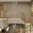 GobekUsa Gold-Plated LED Chandelier for Luxury Living Room and Restaurant