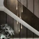 GobekUsa Gold-Plated LED Chandelier for Luxury Living Room and Restaurant