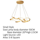 GobekUsa Gold Plated LED Pendant Lights for Dining Kitchen Bedroom Study Room Lighting
