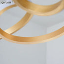 GobekUsa Gold Plated LED Pendant Lights for Dining Kitchen Bedroom Study Room Lighting