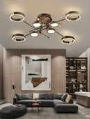 GobekUsa Gold Plated Luxury Chandelier with Remote Control Crystals for Elegant Living & Bedroom Decor
