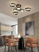 GobekUsa Gold Plated Luxury Chandelier with Remote Control Crystals for Elegant Living & Bedroom Decor
