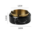 GobekUsa Gold Plated Marble Texture Ashtray - Smoking Accessories Weed Tray