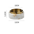 GobekUsa Gold Plated Marble Texture Ashtray - Smoking Accessories Weed Tray