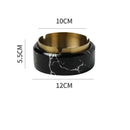 GobekUsa Gold Plated Marble Texture Ashtray - Smoking Accessories Weed Tray
