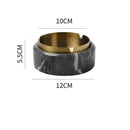 GobekUsa Gold Plated Marble Texture Ashtray - Smoking Accessories Weed Tray