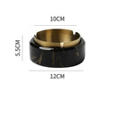 GobekUsa Gold Plated Marble Texture Ashtray - Smoking Accessories Weed Tray