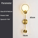 GobekUsa Gold Plated Luxury LED Wall Lamp for Bedroom & Living Room