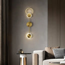 GobekUsa Gold Plated Luxury LED Wall Lamp for Bedroom & Living Room