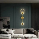 GobekUsa Gold Plated Luxury LED Wall Lamp for Bedroom & Living Room