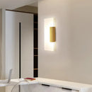GobekUsa Gold Minimalist LED Wall Sconce for Hallway - Rectangular Acrylic Design