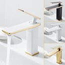 GobekUsa Brass Basin Faucet: Single Handle Mixer Taps, Deck Mounted Bathroom Sink Faucets