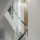 GobekUsa Crystal LED Pendant Light Luxury Stairs Lustre Modern Lighting Fixture