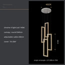 GobekUsa Crystal LED Pendant Light Luxury Stairs Lustre Modern Lighting Fixture