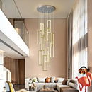 GobekUsa Crystal LED Pendant Light Luxury Stairs Lustre Modern Lighting Fixture