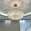 GobekUsa Crystal Pendant Chandelier Modern Luxury Dimmable Island Light Minimalist Home Decor