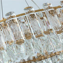 GobekUsa Crystal Pendant Chandelier Modern Luxury Dimmable Island Light Minimalist Home Decor
