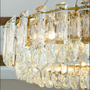 GobekUsa Crystal Pendant Chandelier Modern Luxury Dimmable Island Light Minimalist Home Decor