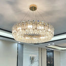 GobekUsa Crystal Pendant Chandelier Modern Luxury Dimmable Island Light Minimalist Home Decor