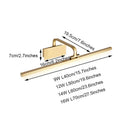 GobekUsa Bronze LED Vanity Lights Modern Bathroom Wall Lamps