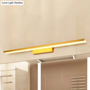GobekUsa Stylish Linear LED Vanity Sconce: Wall-Mounted Silver/Black Lamp with Acrylic Shade in Warm/White Light (16"/23.5" W)
