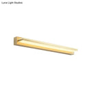 GobekUsa Modern LED Vanity Lighting with Yellow Acrylic Shade - Rectangular Wall Mount Light for Bedroom - 10"/16" Width