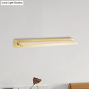 GobekUsa Modern LED Vanity Lighting with Yellow Acrylic Shade - Rectangular Wall Mount Light for Bedroom - 10"/16" Width