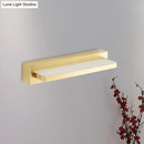 GobekUsa Modern LED Vanity Lighting with Yellow Acrylic Shade - Rectangular Wall Mount Light for Bedroom - 10"/16" Width