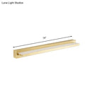 GobekUsa Modern LED Vanity Lighting with Yellow Acrylic Shade - Rectangular Wall Mount Light for Bedroom - 10"/16" Width