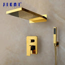 GobekUsa Golden Plated Brass Shower Mixer Set