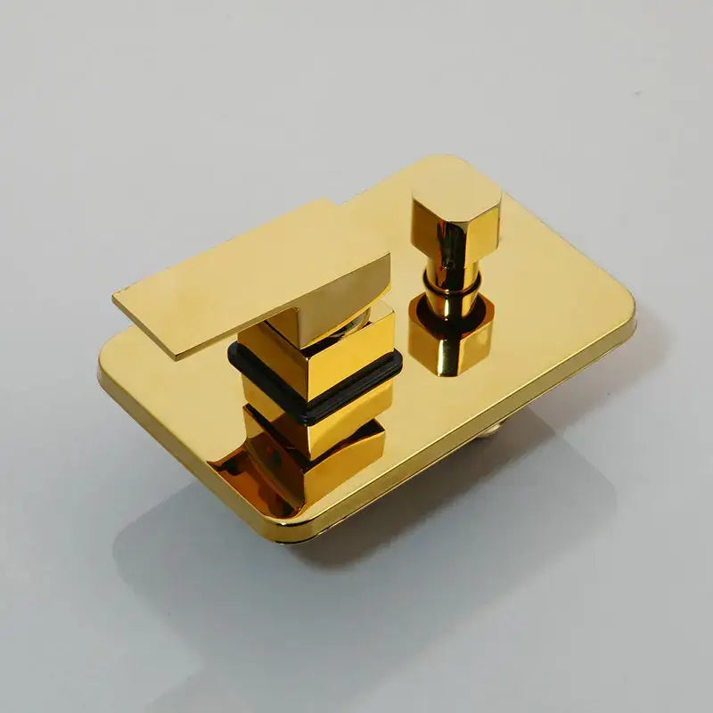 GobekUsa Golden Plated Brass Shower Mixer Set, photo 2 of 5