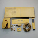 GobekUsa Golden Plated Brass Shower Mixer Set