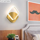 GobekUsa Modern Gold LED Rhombus Flush Wall Sconce: Contemporary Acrylic Lighting in Warm/White Light