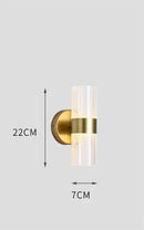 GobekUsa Glass Shade Luxury Wall Lamp for Bedroom Bedside, Minimalist Design for Elegant Lighting