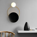 GobekUsa Glass Ball G4 Round Ring Wall Lamp - Nordic Sconces for Modern Indoor Lighting